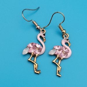Flamingo earrings